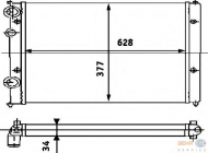 Теплообменник BEHR HELLA SERVICE 8MK 376 714-441