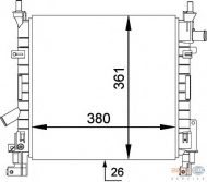 Теплообменник BEHR HELLA SERVICE 8MK 376 764-251