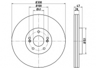 Тормозной диск PAGID 54740PRO