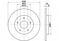 Тормозной диск PAGID 54810PRO