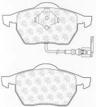 Комплект тормозных колодок QH Benelux BP1243
