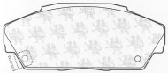 Комплект тормозных колодок QH Benelux BP548
