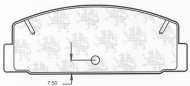 Комплект тормозных колодок QH Benelux BP841