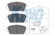 Комплект тормозных колодок KAVO PARTS KBP-2012
