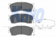 Комплект тормозных колодок KAVO PARTS KBP-4002