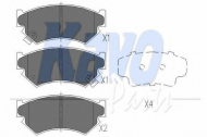 Комплект тормозных колодок KAVO PARTS KBP-8011