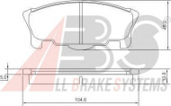 Комплект тормозных колодок A.B.S. 37058 OE