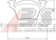Комплект тормозных колодок A.B.S. 37104 OE