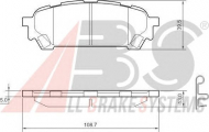 Комплект тормозных колодок A.B.S. 37611