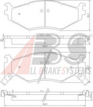 Комплект тормозных колодок A.B.S. 38522