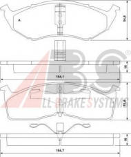 Комплект тормозных колодок A.B.S. 38642