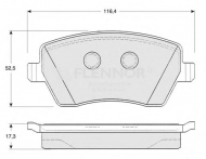 Комплект тормозных колодок FLENNOR FB210590