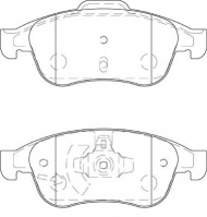 Комплект тормозных колодок NECTO FD7391A