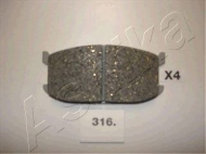 Комплект тормозных колодок ASHIKA 50-03-316