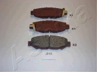 Комплект тормозных колодок ASHIKA 51-02-212