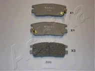 Комплект тормозных колодок ASHIKA 51-05-599