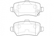 Комплект тормозных колодок DURON DBP251521