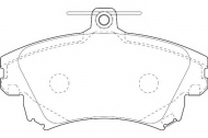 Комплект тормозных колодок DURON DBP381384