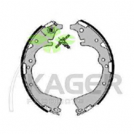 Комлект тормозных накладок KAGER 34-0350
