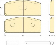Комплект тормозных колодок GIRLING 6101083