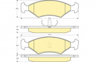 Комплект тормозных колодок GIRLING 6102552