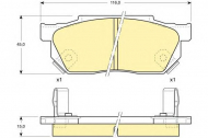 Комплект тормозных колодок GIRLING 6103259