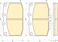 Комплект тормозных колодок GIRLING 6103779