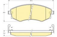 Комплект тормозных колодок GIRLING 6108959