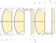 Комплект тормозных колодок GIRLING 6109259