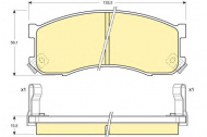 Комплект тормозных колодок GIRLING 6110379