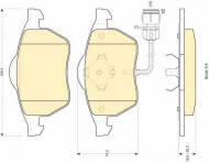 Комплект тормозных колодок GIRLING 6110492
