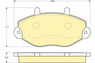 Комплект тормозных колодок GIRLING 6110804