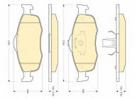 Комплект тормозных колодок GIRLING 6111072