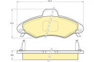 Комплект тормозных колодок GIRLING 6113493