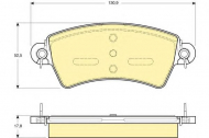 Комплект тормозных колодок GIRLING 6113854