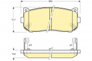 Комплект тормозных колодок GIRLING 6132039