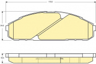 Комплект тормозных колодок GIRLING 6133949