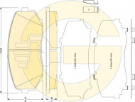 Комплект тормозных колодок GIRLING 6134719