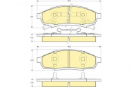 Комплект тормозных колодок GIRLING 6140149