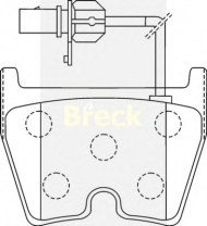 Комплект тормозных колодок BRECK 23751 00 W