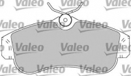 Комплект тормозных колодок VALEO 597090