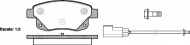 Комплект тормозных колодок WOKING P13523.02