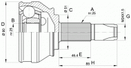 Шарнирный комплект OPEN PARTS CVJ5252.10