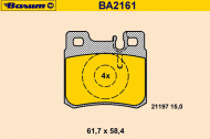 Комплект тормозных колодок BARUM BA2161