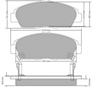 Комплект тормозных колодок FREMAX FBP-0302