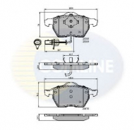Комплект тормозных колодок COMLINE CBP11542