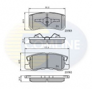 Комплект тормозных колодок COMLINE CBP0905