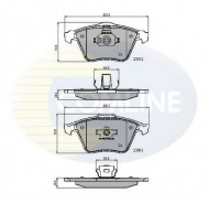 Комплект тормозных колодок COMLINE CBP01607