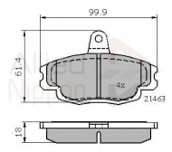 Комплект тормозных колодок COMLINE ADB1133