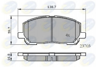 Комплект тормозных колодок COMLINE CBP01507